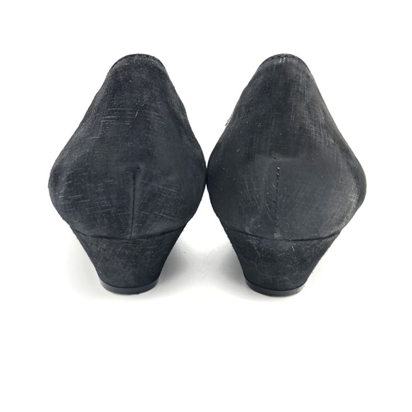 AGL Cap Toe Wedge Shoe Buckle Leather Snakeskin - Picture 8 of 10